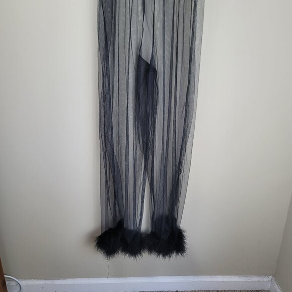 Savage x Fenty by Rihanna Sheer Marabou Jumpsuit - Picture 7 of 8